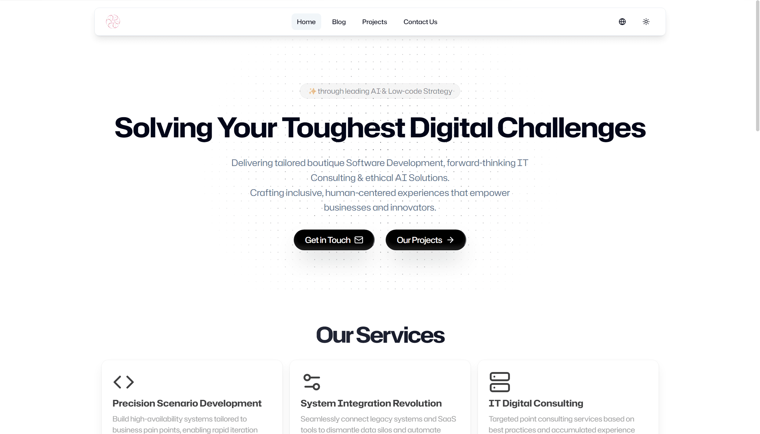 Mindrose Lightweight Corporate Website (This Site)